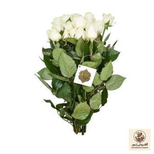 دسته گل رز هلندی سفید هیمان کد Ro07 | کد: ZNB-53D | کد: ZNB-53D