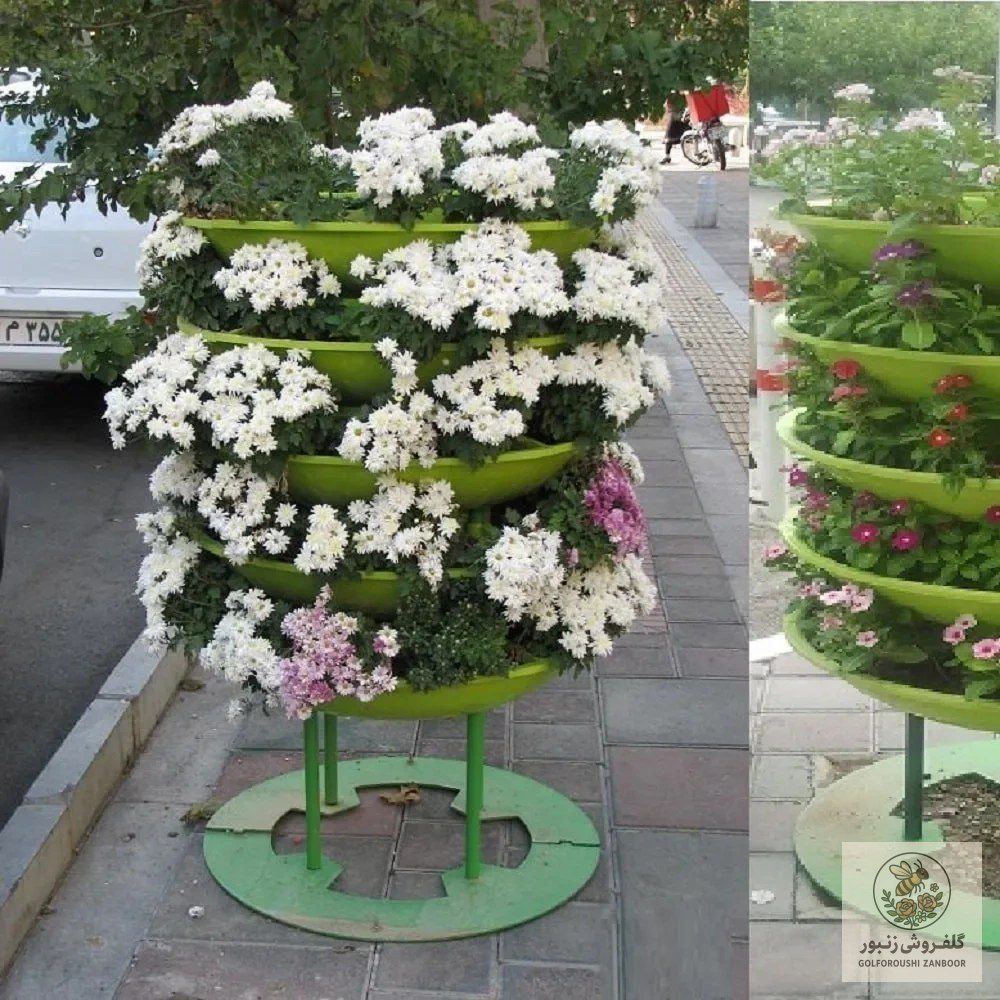 فلاور باکس دور درختی هیلدا T-5 | کد: ZNB-O2Y