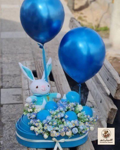 سبد گل تبریک تولد نوزاد پسر | کد: ZNB-TRB-20A97662182A4660BE7C1F7E913835E5