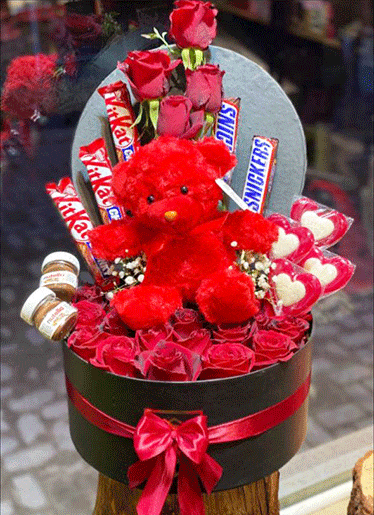 خرس و شکلات و گل ولنتاین 1097
