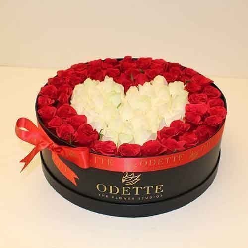 باکس گل رز هدیه 1161