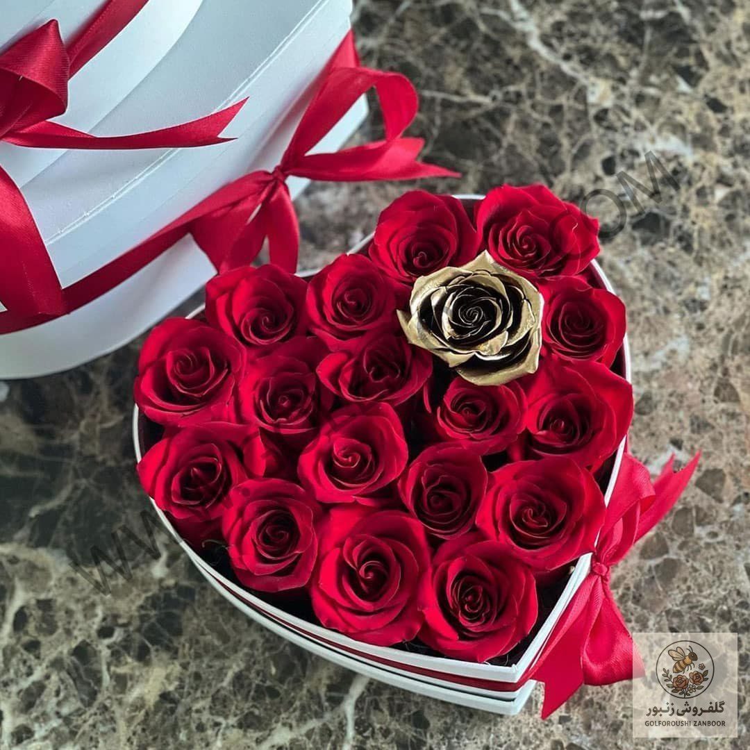 باکس گل قلب | کد: ZNB-17W1