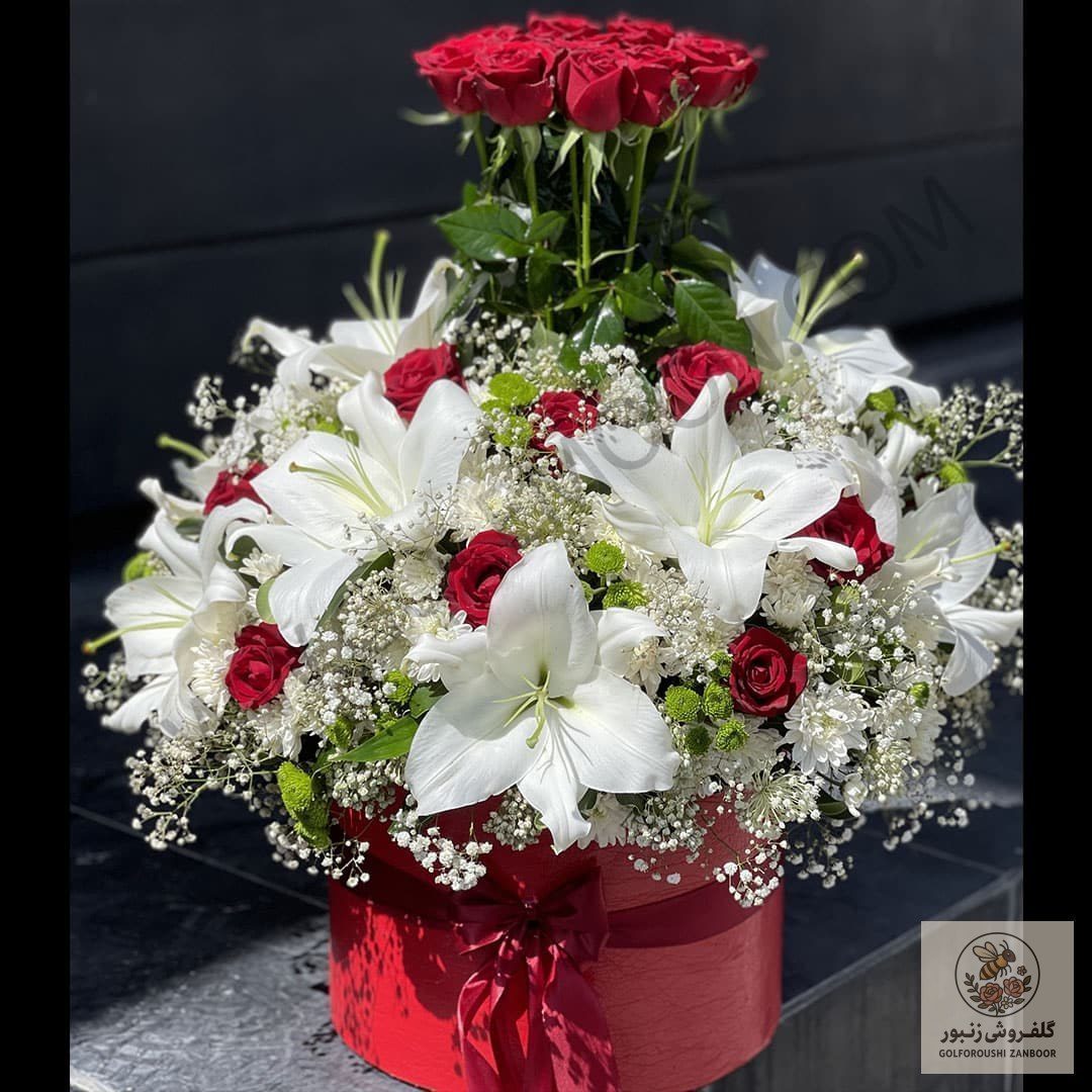 باکس گل قرمز | کد: ZNB-19QK