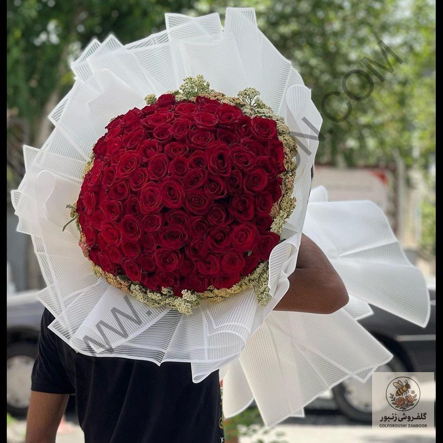 دسته گل رزی 3865