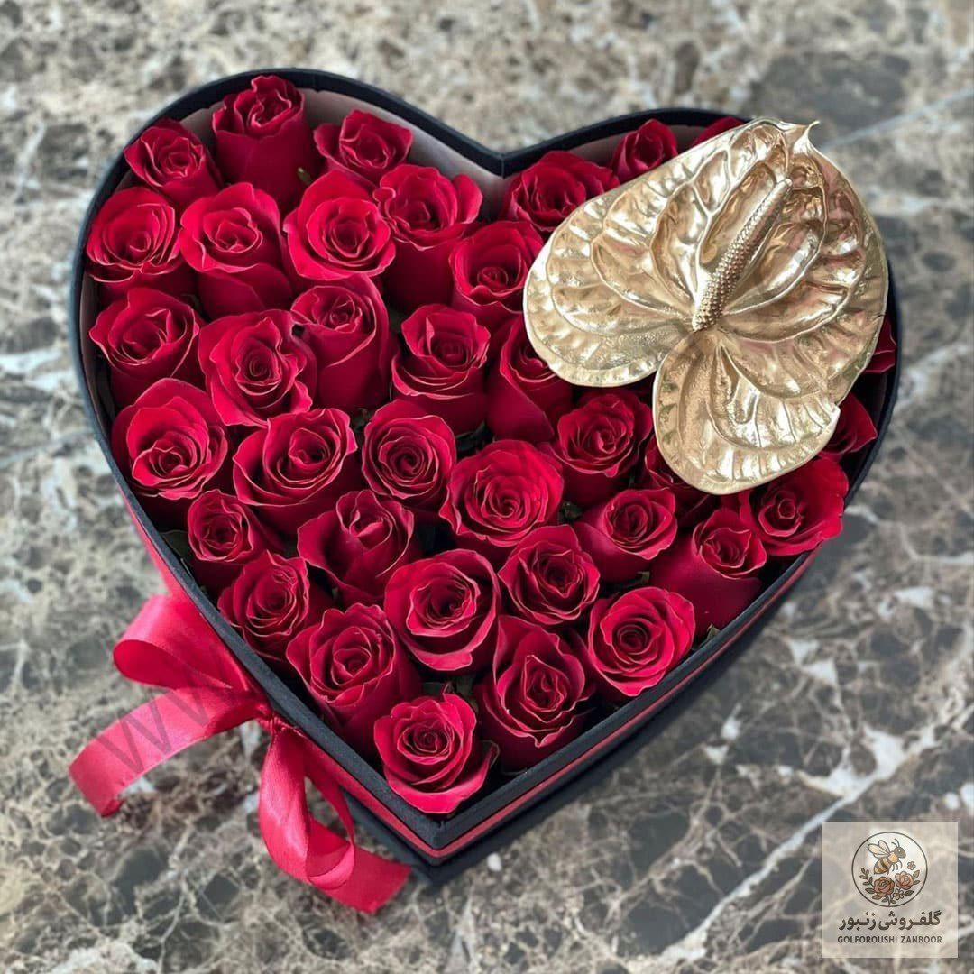 باکس گل 40 شاخه | کد: ZNB-17W4