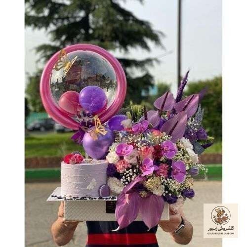 کیک تولد مدل بادکنک 8246 | کد: ZNB-S9E