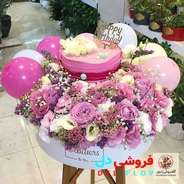 پک گل و کیک تولد 256 | کد: ZNB-R4G