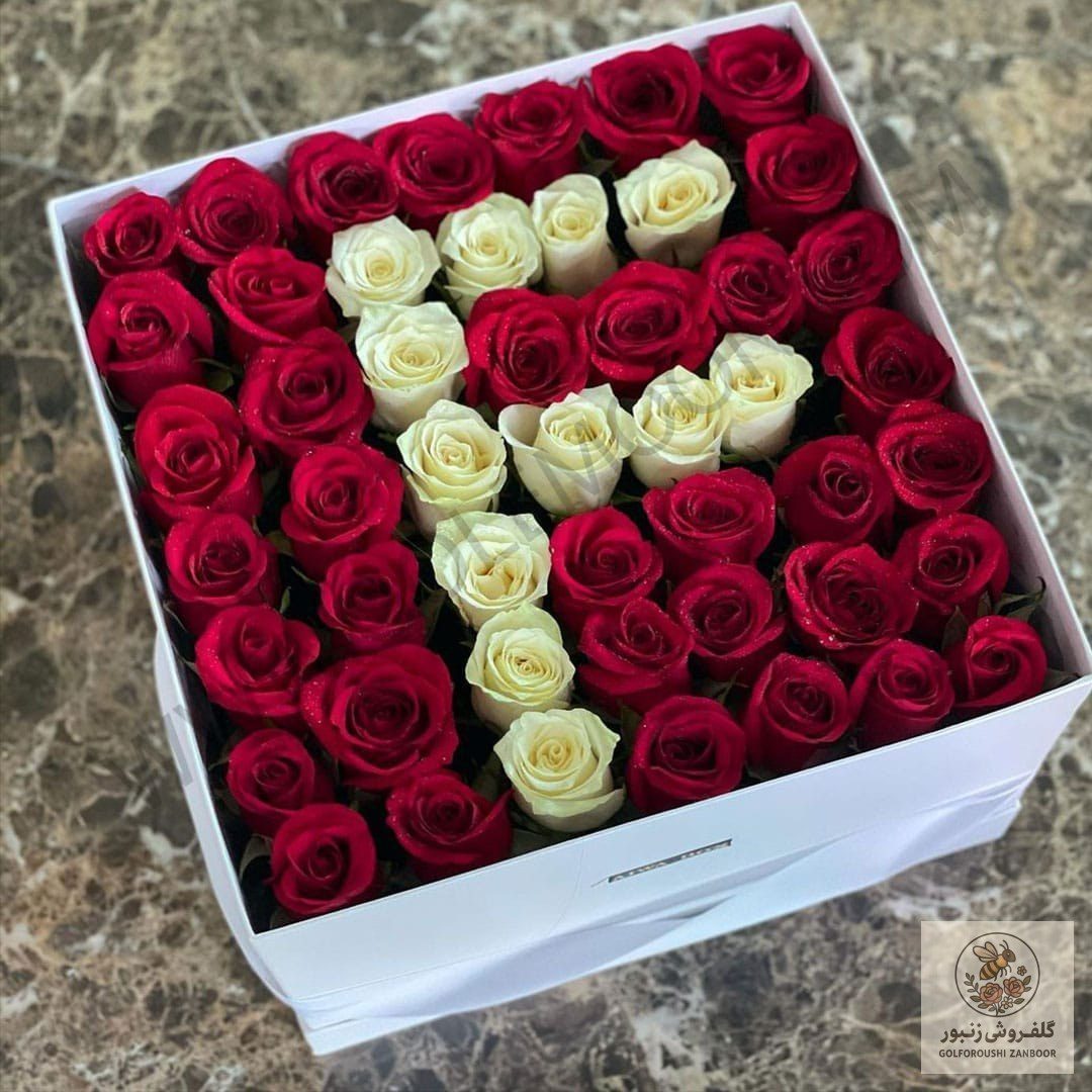 باکس گل حرف F | کد: ZNB-18BD