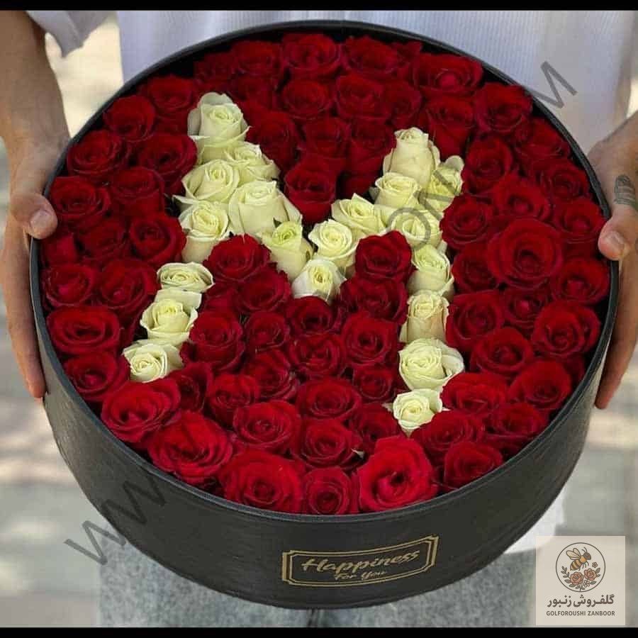 باکس گل حرف M | کد: ZNB-19GB