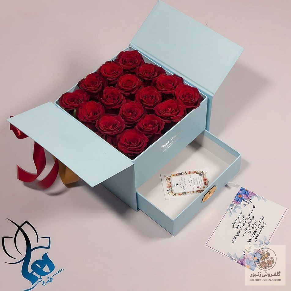 باکس گل و شکلات مدل 551 | کد: ZNB-P1S